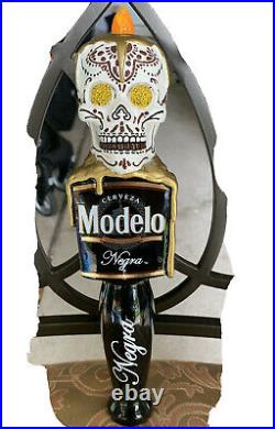 MODELO NEGRA DIA DE LOS MUERTOS SKULL Beer Tap Handle New In Original Box