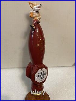 MORLAND BREWING OLD SPECKLED HEN draft beer tap handle. ENGLAND