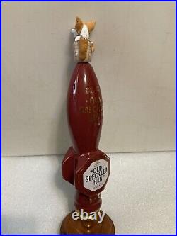 MORLAND BREWING OLD SPECKLED HEN draft beer tap handle. ENGLAND