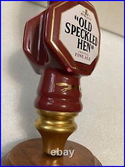 MORLAND BREWING OLD SPECKLED HEN draft beer tap handle. ENGLAND