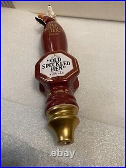 MORLAND BREWING OLD SPECKLED HEN draft beer tap handle. ENGLAND