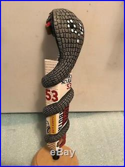 MOTHERS BREWING THE GREAT COBRA SCARE OF 53 beer tap handle. Missouri