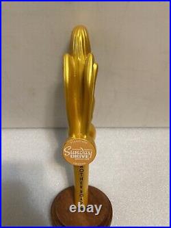 MOTHER ROAD SUNDAY DRIVER GOLDEN ANGEL HOOD ORNAMENT beer tap handle. ARIZONA