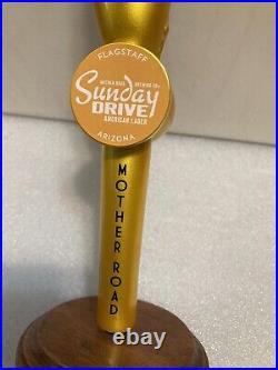 MOTHER ROAD SUNDAY DRIVER GOLDEN ANGEL HOOD ORNAMENT beer tap handle. ARIZONA