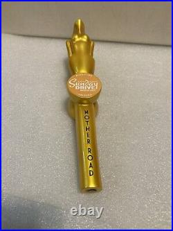 MOTHER ROAD SUNDAY DRIVER GOLDEN ANGEL HOOD ORNAMENT beer tap handle. ARIZONA