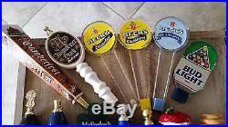 MUST SEE Lot of 13 RARE NEW AND USED Beer Tap Handles FREE SHIPPING