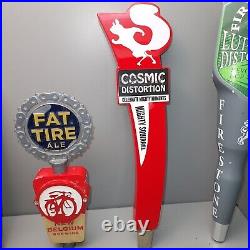 Man Cave Lot of SIX (6) Beer Tap Handles USED and WORN with Defects