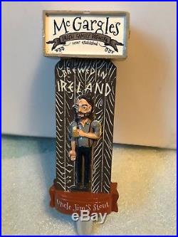 McGARGLES UNCLE JIM'S STOUT beer tap handle. Kildare, Ireland