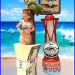 Miami Brewing Vice Beer Tap Handle Florida IPA & Salt Water Wheat Wave Ale Tap