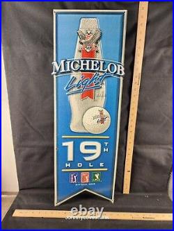 Michelob Light Beer Sign PGA Tour Official Beer 19th Hole Home Bar Decor Michelob Light Beer Sign PGA Tour Official Beer 19th Hole Home Bar Decor