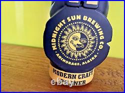 Midnight Sun WOLF Pack BEER Tap Handle 12 ANCHORAGE ALASKA Brewery KEG PUB BAR