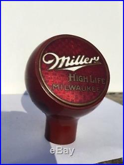 Miller Beer Ball Knob, Tap, Handle, Rare, Not in Book, New Art Specialties -1936