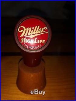 Miller High Life beer ball knob tap handle rare