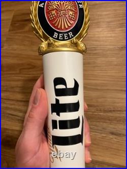 Miller Lite Beer Tap Handle Knob Keg Draft Bar Topper Brewing Kegerator Pilsner