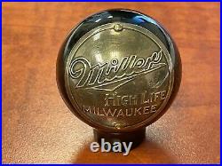 Miller Milwaukee Wisconsin beer ball knob tap handle vintage brewery