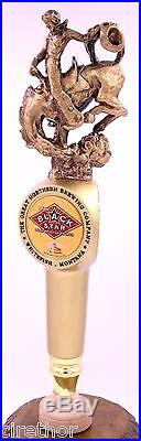 Minotts Black Star Great Northern Brewing Co 3D Bucking Bronco Beer Tap Handle