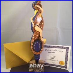 Moddy Brew Deep Troubles Blonde Ale Beer Tap Handle Figural Girl Beer Tap Handle