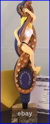 Moddy Brew Deep Troubles Blonde Ale Beer Tap Handle Figural Girl Beer Tap Handle