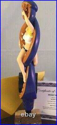 Moddy Brew Deep Troubles Blonde Ale Beer Tap Handle Rare Figural Girl Tap Handle Moddy Brew Deep Troubles Blonde Ale Beer Tap Handle Rare Figural Girl Tap Handle