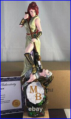Moddy Brew Gorgon Conquest Red Ale Beer Tap Handle Rare Figural Girl Tap Handle Moddy Brew Gorgon Conquest Red Ale Beer Tap Handle Rare Figural Girl Tap Handle