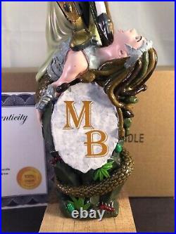 Moddy Brew Gorgon Conquest Red Ale Beer Tap Handle Rare Figural Girl Tap Handle