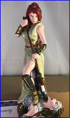 Moddy Brew Gorgon Conquest Red Ale Beer Tap Handle Rare Figural Girl Tap Handle Moddy Brew Gorgon Conquest Red Ale Beer Tap Handle Rare Figural Girl Tap Handle