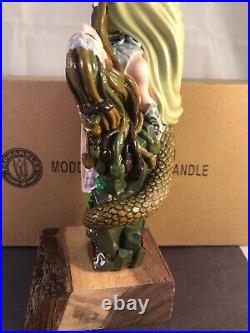 Moddy Brew Gorgon Conquest Red Ale Beer Tap Handle Rare Figural Girl Tap Handle