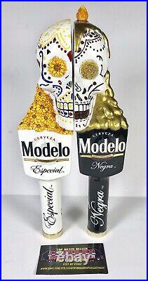 Modelo Especial Cerveza Day Of The Dead Skull Beer Tap Handle Set 12 Tall RARE Modelo Especial Cerveza Day Of The Dead Skull Beer Tap Handle Set 12 Tall RARE