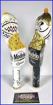 Modelo Especial Cerveza Day Of The Dead Skull Beer Tap Handle Set 12 Tall RARE Modelo Especial Cerveza Day Of The Dead Skull Beer Tap Handle Set 12 Tall RARE