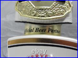 Modelo Especial Draft Beer Tall Bar Tap Handle White Gold Ufc Belt 13.5 New Nib