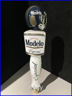 Modelo Especial Mexico Cerveza Beer Bar Tap Handle With Football Helmet Topper Modelo Especial Mexico Cerveza Beer Bar Tap Handle With Football Helmet Topper