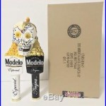 Modelo Especial & Negra Cerveza Day Of The Dead Sugar Skull Beer Tap Handles NEW