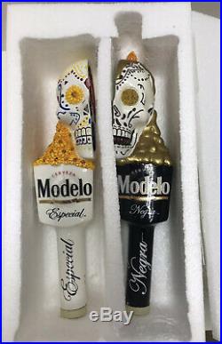 Modelo Especial / Negra Day Of Dead Skull Beer Tap Handle NEW in Box