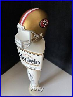 Modelo Especial San Francisco 49ers Beer Bar Tap Handle With Football Helmet