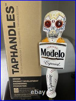 Modelo Especial Sugar Skull 10 BEER Tap Handle LED EYES NEW in BOX RARE