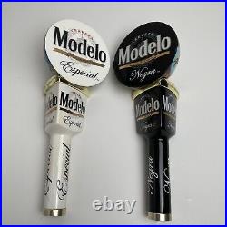 Modelo World Cup Dual Beer Tap Handle Set Especial and Negra Football Soccer Modelo World Cup Dual Beer Tap Handle Set Especial and Negra Football Soccer