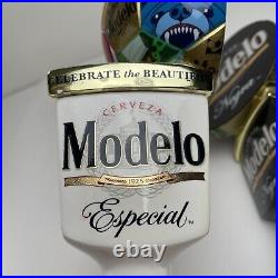 Modelo World Cup Dual Beer Tap Handle Set Especial and Negra Football Soccer Modelo World Cup Dual Beer Tap Handle Set Especial and Negra Football Soccer