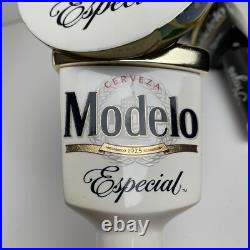 Modelo World Cup Dual Beer Tap Handle Set Especial and Negra Football Soccer Modelo World Cup Dual Beer Tap Handle Set Especial and Negra Football Soccer