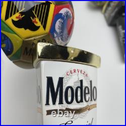 Modelo World Cup Dual Beer Tap Handle Set Especial and Negra Football Soccer Modelo World Cup Dual Beer Tap Handle Set Especial and Negra Football Soccer