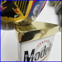 Modelo World Cup Dual Beer Tap Handle Set Especial and Negra Football Soccer Modelo World Cup Dual Beer Tap Handle Set Especial and Negra Football Soccer