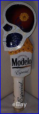 Modelo and Negra Modelo Dia de losMuertos Skull limited edition Beer Tap Handle