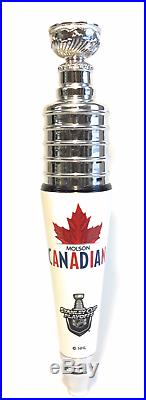 Molson Canadian Beer NHL Stanley Cup Tap Handle New In Box & F/S 12 Tall