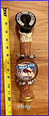 Mule Kick Beer Tap Handle Knob Top Draft Kegerator Bar Brewing Oatmeal Stout