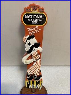 NATIONAL BOHEMIAN MLB NATTY BOH ORIOLE BASEBALL PLAYER beer tap handle. MARYLAND
