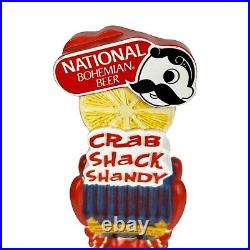 NATIONAL BOHEMIAN Natty Boh Crab Shack Shandy Craft Beer Tap Handle Baltimore MD NATIONAL BOHEMIAN Natty Boh Crab Shack Shandy Craft Beer Tap Handle Baltimore MD