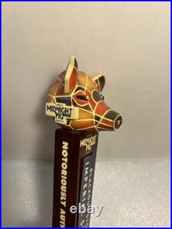 NEVINS BREWING MIDNIGHT PIG BLACKOUT STOUT beer tap handle ILLINOIS. Closed 2019