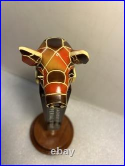 NEVINS BREWING MIDNIGHT PIG BLACKOUT STOUT beer tap handle ILLINOIS. Closed 2019