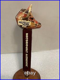 NEVINS BREWING MIDNIGHT PIG PUB EXCLUSIVE Draft beer tap handle. ILLINOIS