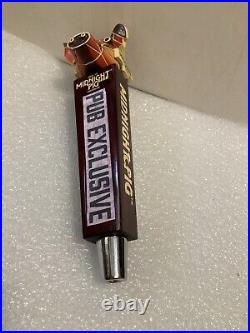 NEVINS BREWING MIDNIGHT PIG PUB EXCLUSIVE Draft beer tap handle. ILLINOIS