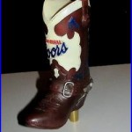 NEW Coors Original Cowboy Boot Beer Tap Handle with Spur Light Bar Man Cave